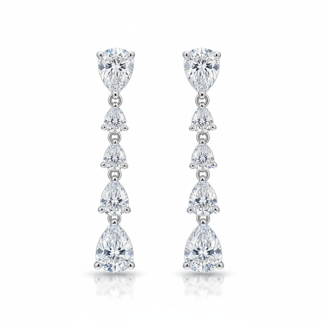 Diamond Drop Earrings