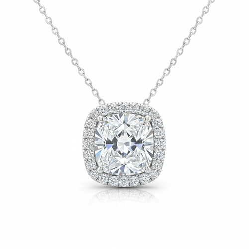 Diamond Halo Necklace